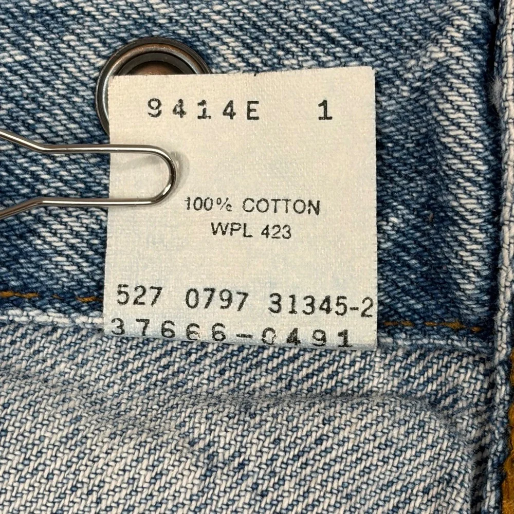Vintage Levis Denim Trucker Jacket Toddler 3T‎ Light Wash Made in USA 70506-0491